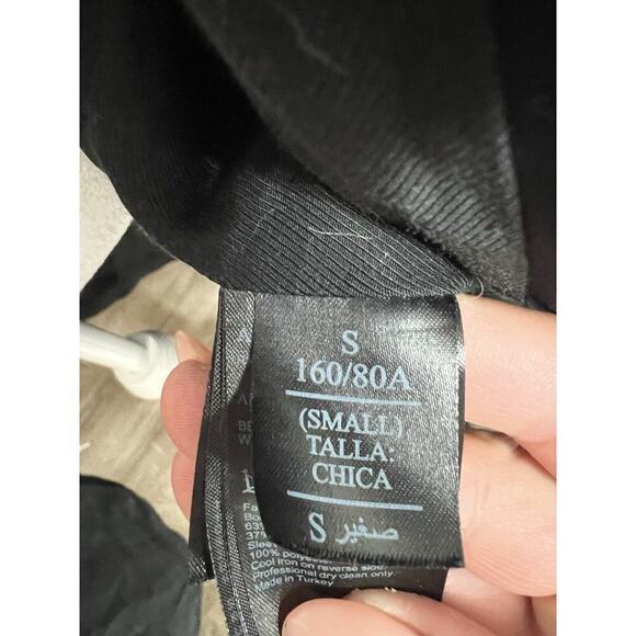 Women's Size Small AllSaints Bexley Mac Jacket Trench Black Coat - Picture 13 of 16